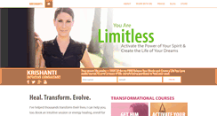 Desktop Screenshot of krishanti.com